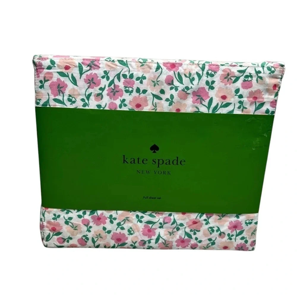 KATE SPADE Full Size 4 piece sheet set Flowers Ditsy Cottage Core Shabby Chic